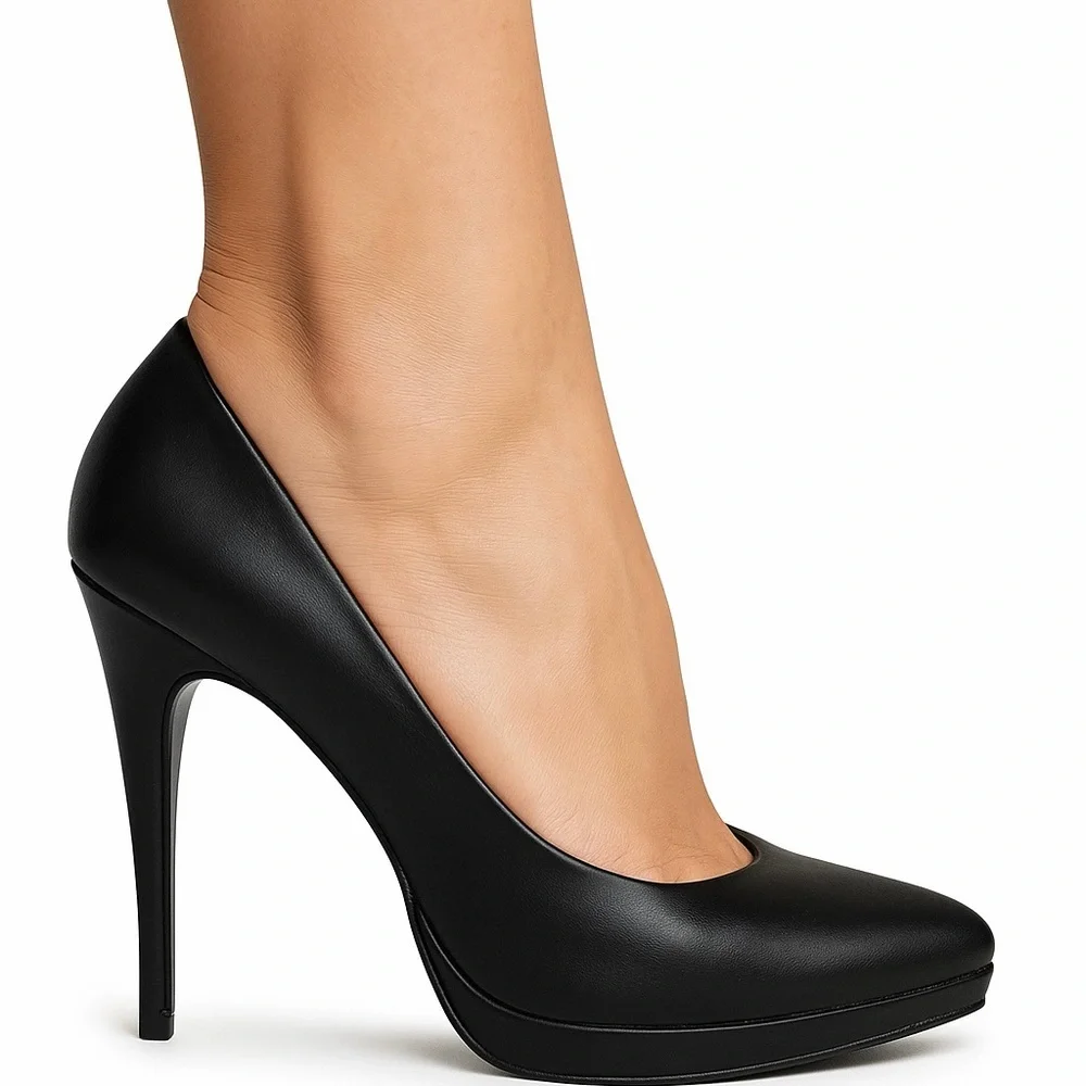 Rsvp McCall black leather pumps‎ made on Mexico 4” heel Size 10 - Picture 3 of 13